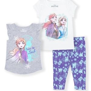 Disney Frozen Elsa Anna Cute Leggings Outfit
